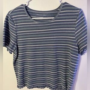 American Eagle Striped Crop Top